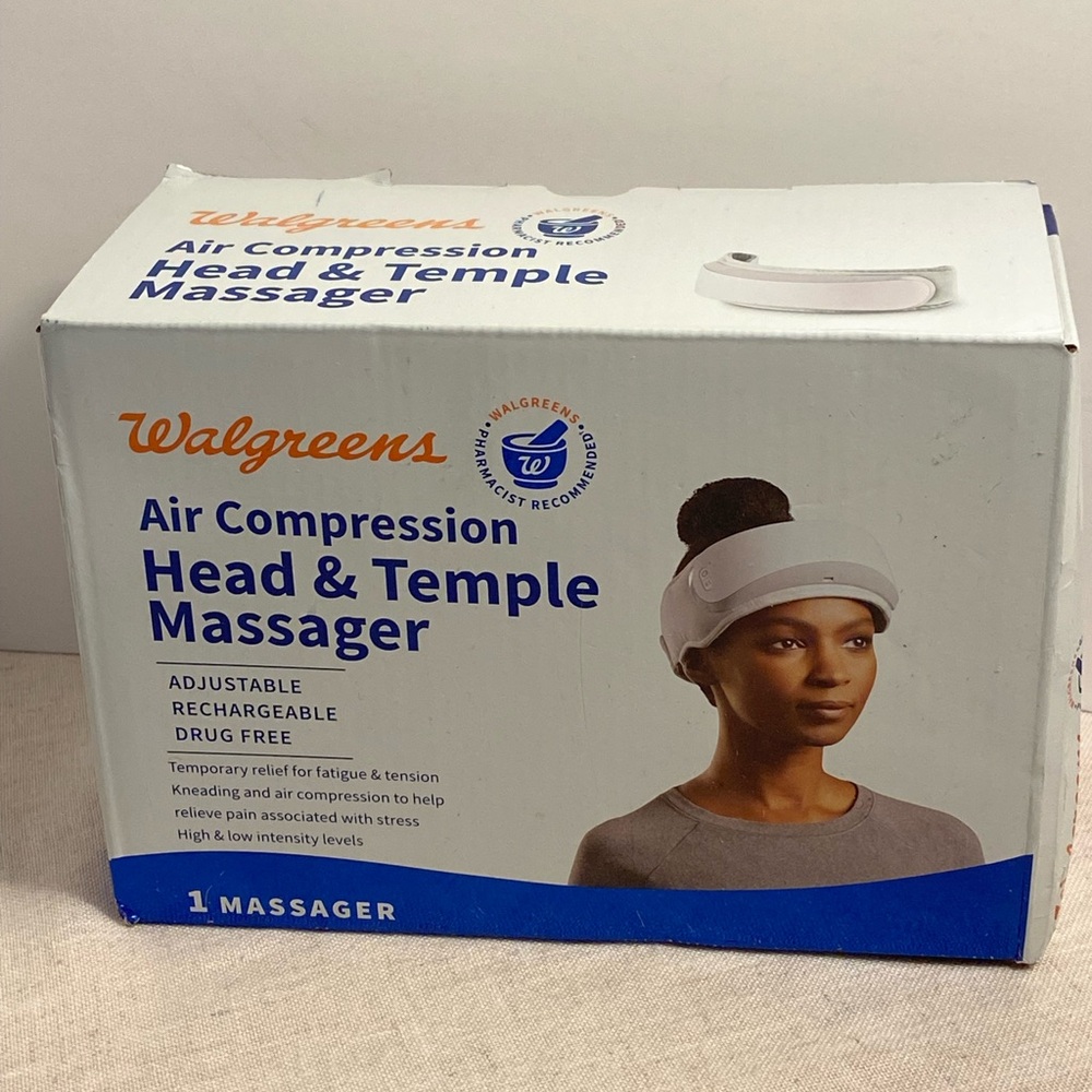 New Air Compression Head & Temple Massager Walgreens pain stress relief tool